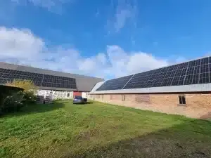 Lantbruk i Vallåkra med solceller